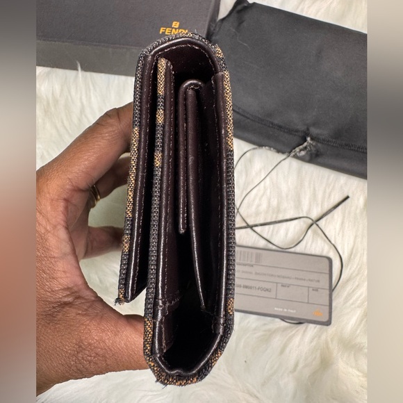 FENDI ZUCCA TRIFOLD WALLET - Picture 4 of 15